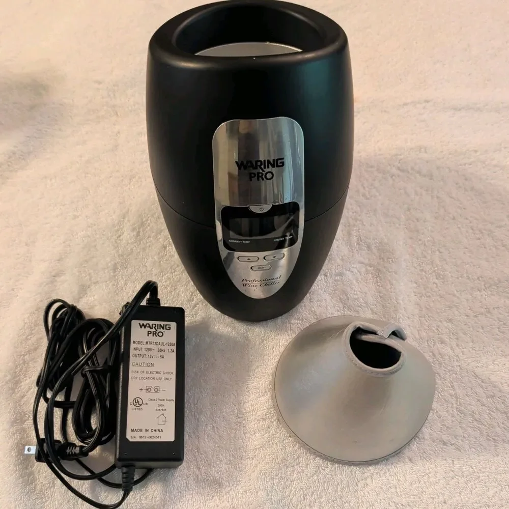 WARING PRO WINE CHILLER COUNTER TOP COOLER PC100 33 WINE MENU PRESETS - Tested